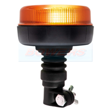 Maypole MP4073 12v/24v Flexi DIN Mounting Low Profile LED Flashing Amber Beacon ECE R10